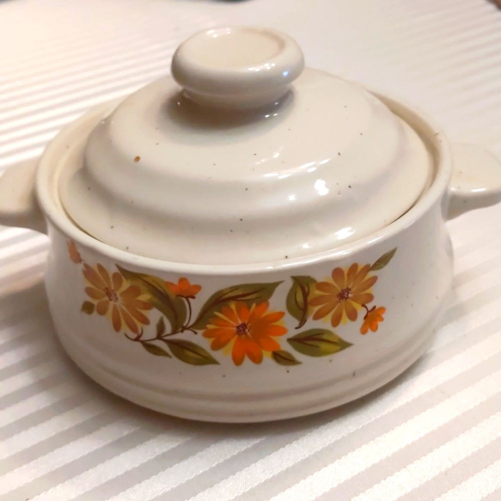 Vintage Capri bake and store bakeware with lid
